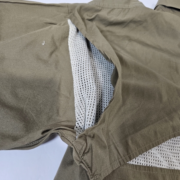 COLUMBIA Sportswear Button Down Shooting Shirt Men's XXL Brown Cotton Fishing - Picture 8 of 11